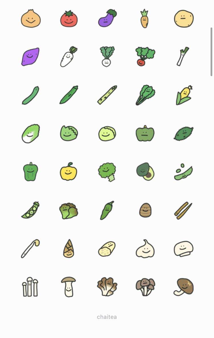 LINEemoji-vegetables-details